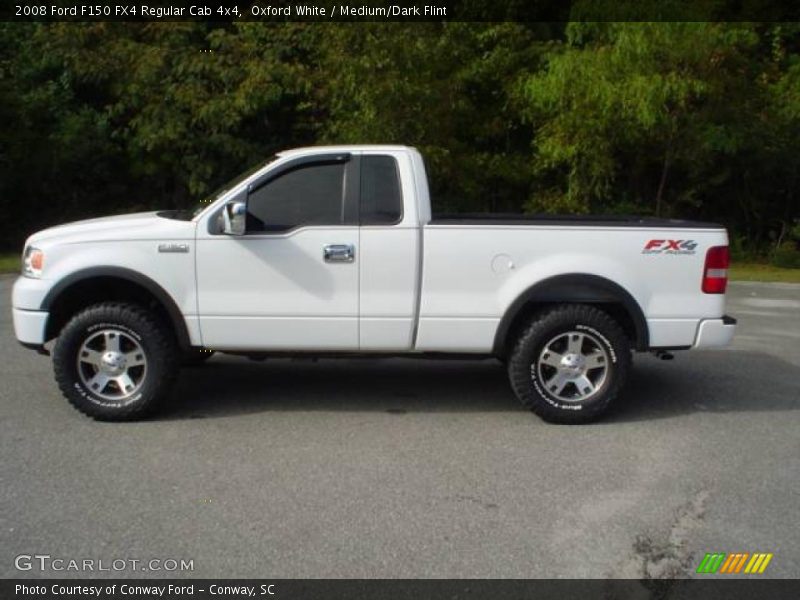 Oxford White / Medium/Dark Flint 2008 Ford F150 FX4 Regular Cab 4x4