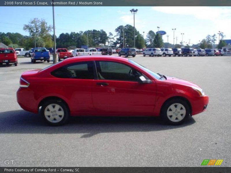 Vermillion Red / Medium Stone 2008 Ford Focus S Coupe