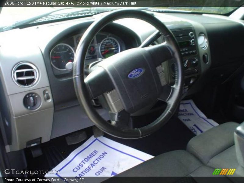 Oxford White / Medium/Dark Flint 2008 Ford F150 FX4 Regular Cab 4x4