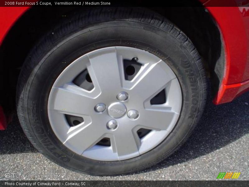 Vermillion Red / Medium Stone 2008 Ford Focus S Coupe