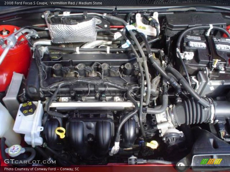Vermillion Red / Medium Stone 2008 Ford Focus S Coupe