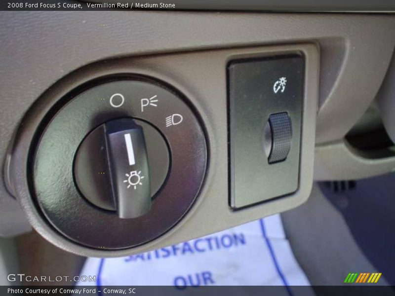 Vermillion Red / Medium Stone 2008 Ford Focus S Coupe