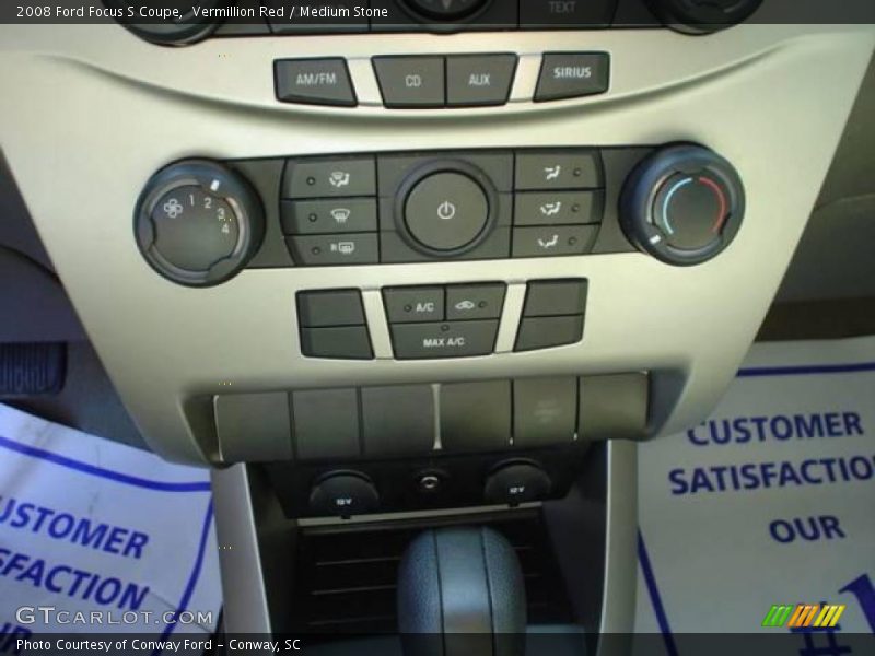 Vermillion Red / Medium Stone 2008 Ford Focus S Coupe