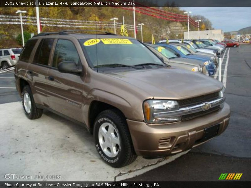 Sandalwood Metallic / Medium Oak 2002 Chevrolet TrailBlazer LS 4x4