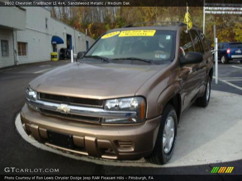 Sandalwood Metallic / Medium Oak 2002 Chevrolet TrailBlazer LS 4x4