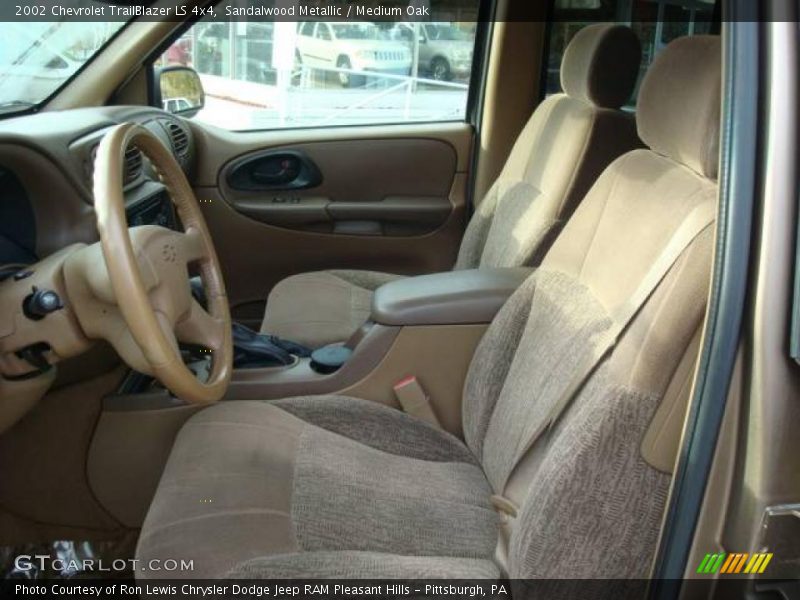 Sandalwood Metallic / Medium Oak 2002 Chevrolet TrailBlazer LS 4x4