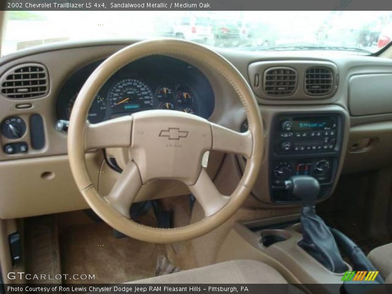 Sandalwood Metallic / Medium Oak 2002 Chevrolet TrailBlazer LS 4x4