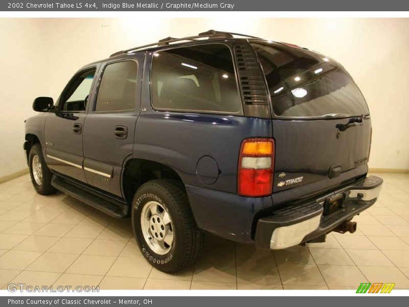 Indigo Blue Metallic / Graphite/Medium Gray 2002 Chevrolet Tahoe LS 4x4