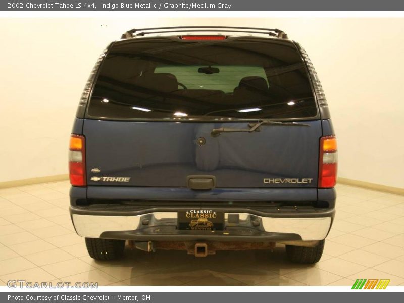 Indigo Blue Metallic / Graphite/Medium Gray 2002 Chevrolet Tahoe LS 4x4