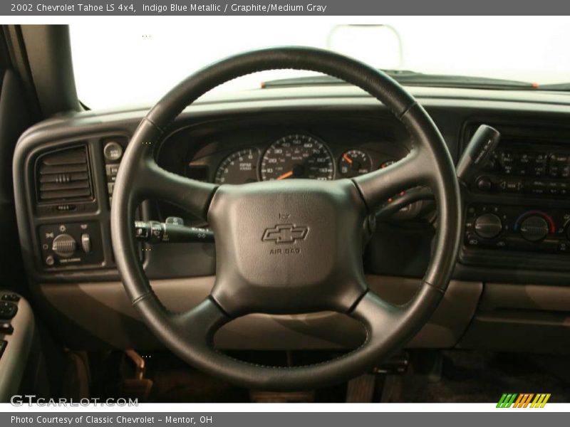 Indigo Blue Metallic / Graphite/Medium Gray 2002 Chevrolet Tahoe LS 4x4