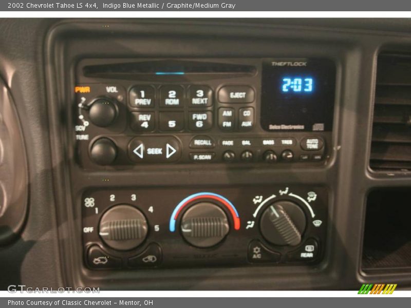 Indigo Blue Metallic / Graphite/Medium Gray 2002 Chevrolet Tahoe LS 4x4