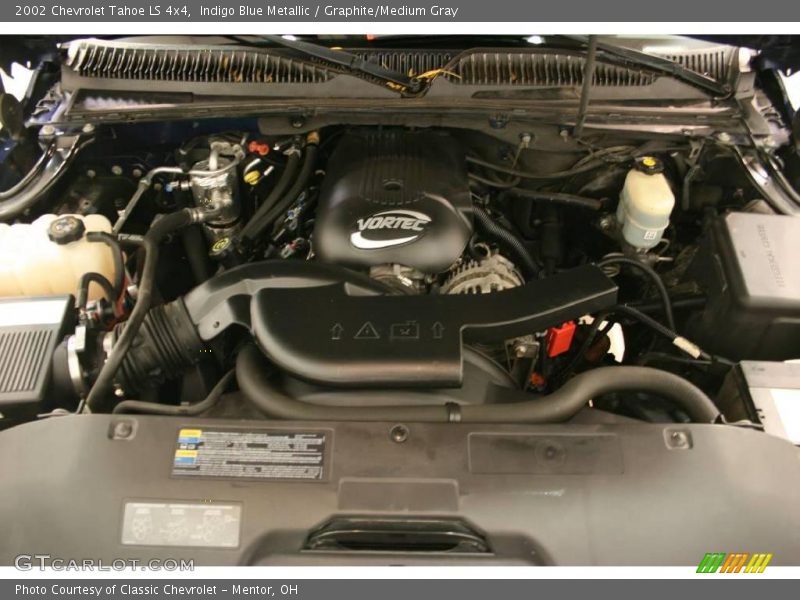 Indigo Blue Metallic / Graphite/Medium Gray 2002 Chevrolet Tahoe LS 4x4