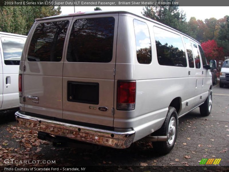 Brilliant Silver Metallic / Medium Flint 2009 Ford E Series Van E350 Super Duty XLT Extended Passenger