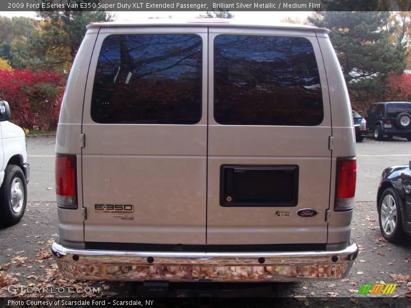 Brilliant Silver Metallic / Medium Flint 2009 Ford E Series Van E350 Super Duty XLT Extended Passenger