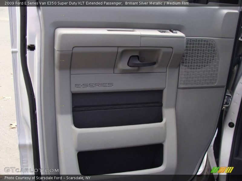 Brilliant Silver Metallic / Medium Flint 2009 Ford E Series Van E350 Super Duty XLT Extended Passenger