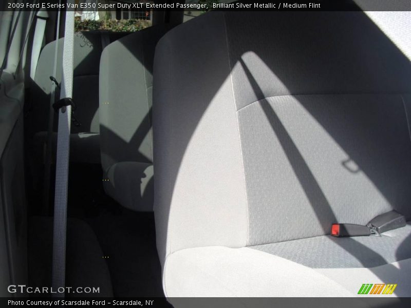 Brilliant Silver Metallic / Medium Flint 2009 Ford E Series Van E350 Super Duty XLT Extended Passenger