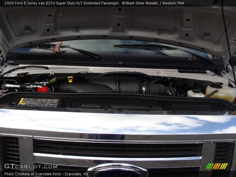 Brilliant Silver Metallic / Medium Flint 2009 Ford E Series Van E350 Super Duty XLT Extended Passenger