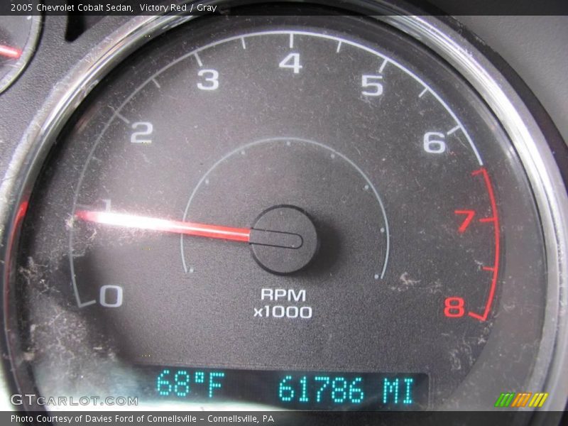Victory Red / Gray 2005 Chevrolet Cobalt Sedan