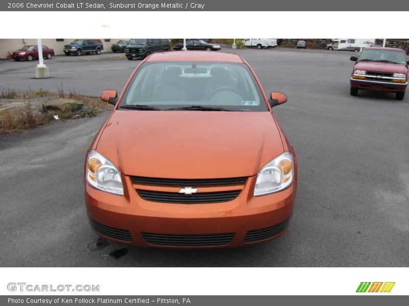 Sunburst Orange Metallic / Gray 2006 Chevrolet Cobalt LT Sedan