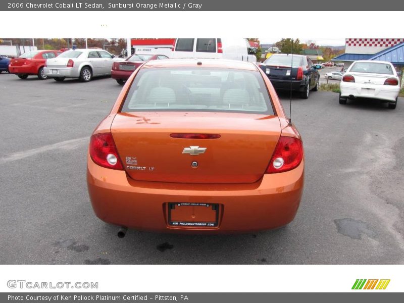 Sunburst Orange Metallic / Gray 2006 Chevrolet Cobalt LT Sedan