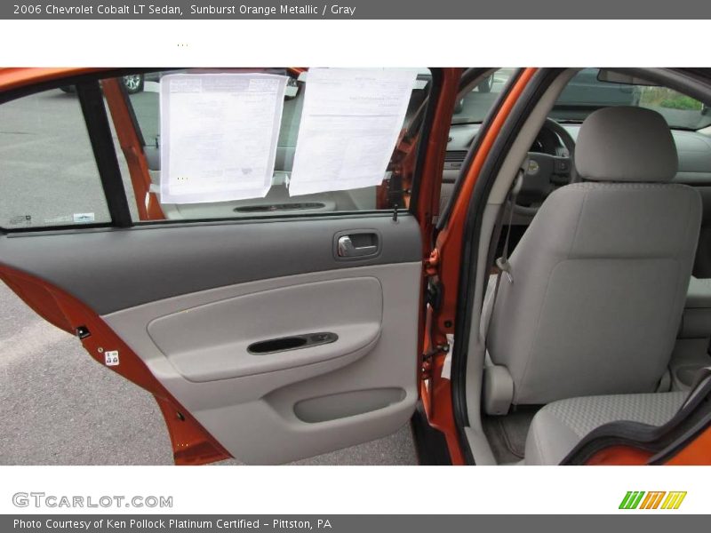 Sunburst Orange Metallic / Gray 2006 Chevrolet Cobalt LT Sedan