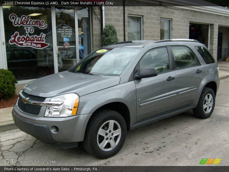 Dark Silver Metallic / Light Gray 2006 Chevrolet Equinox LS AWD