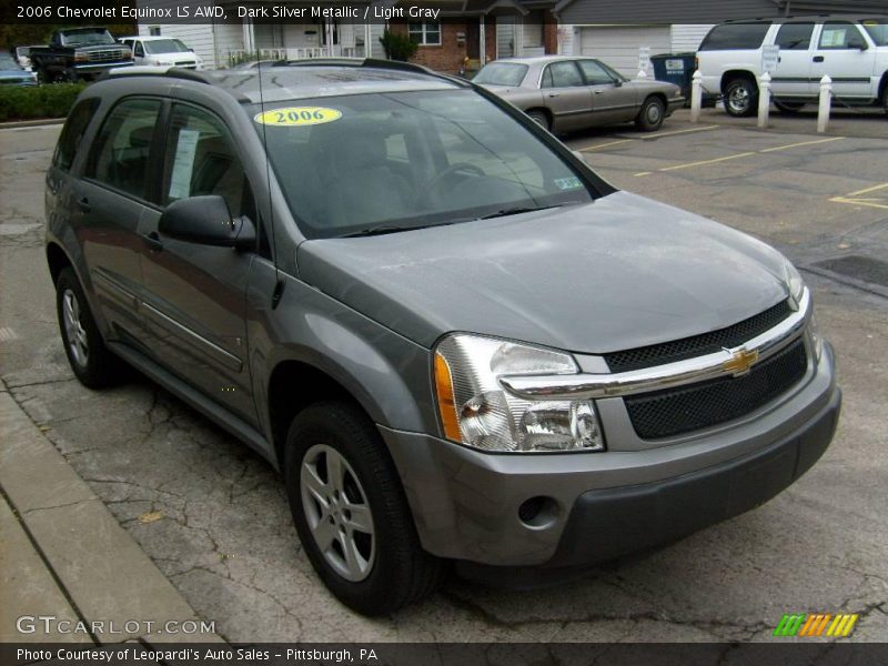 Dark Silver Metallic / Light Gray 2006 Chevrolet Equinox LS AWD