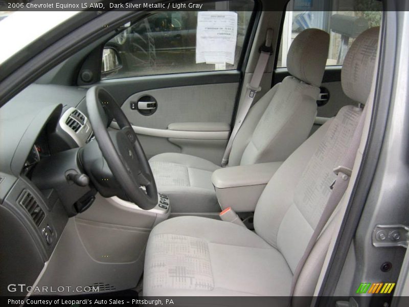 Dark Silver Metallic / Light Gray 2006 Chevrolet Equinox LS AWD