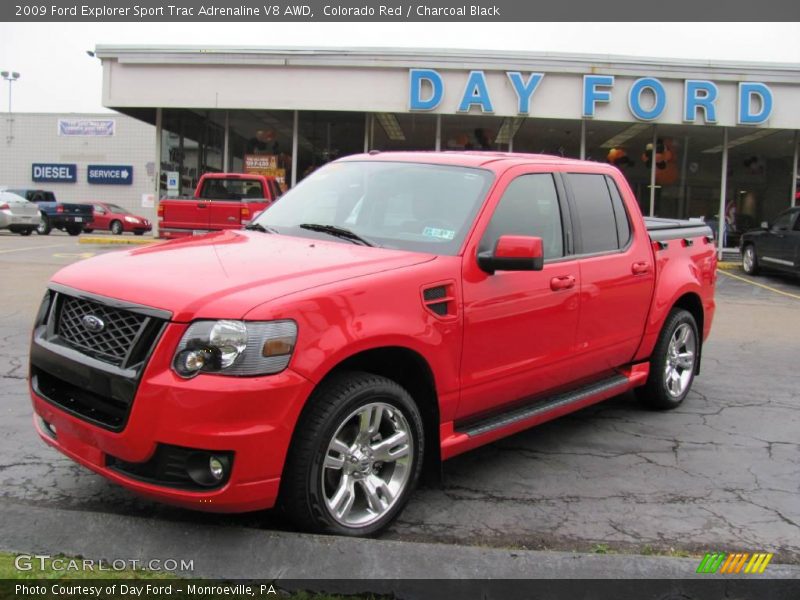 Colorado Red / Charcoal Black 2009 Ford Explorer Sport Trac Adrenaline V8 AWD