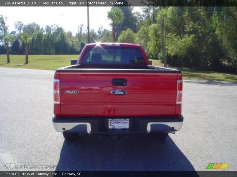 Bright Red / Stone/Medium Stone 2009 Ford F150 XLT Regular Cab