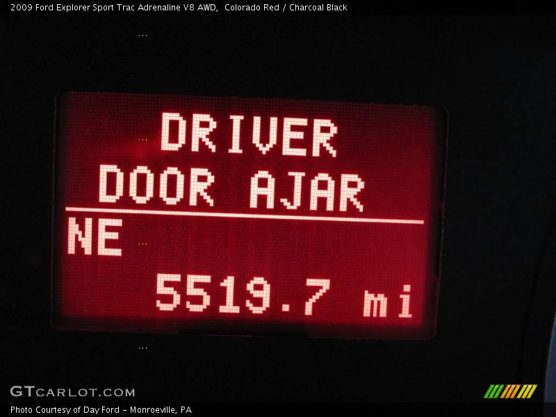 Colorado Red / Charcoal Black 2009 Ford Explorer Sport Trac Adrenaline V8 AWD