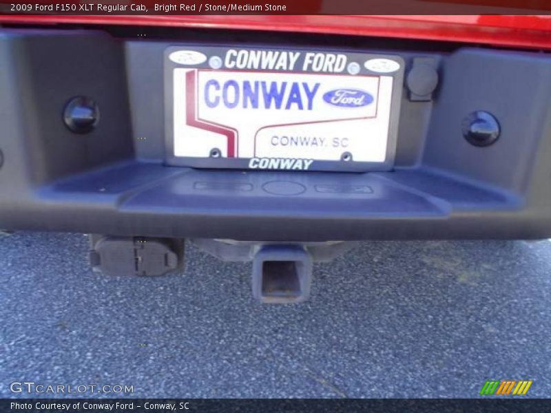 Bright Red / Stone/Medium Stone 2009 Ford F150 XLT Regular Cab