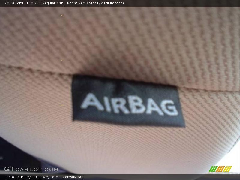 Bright Red / Stone/Medium Stone 2009 Ford F150 XLT Regular Cab