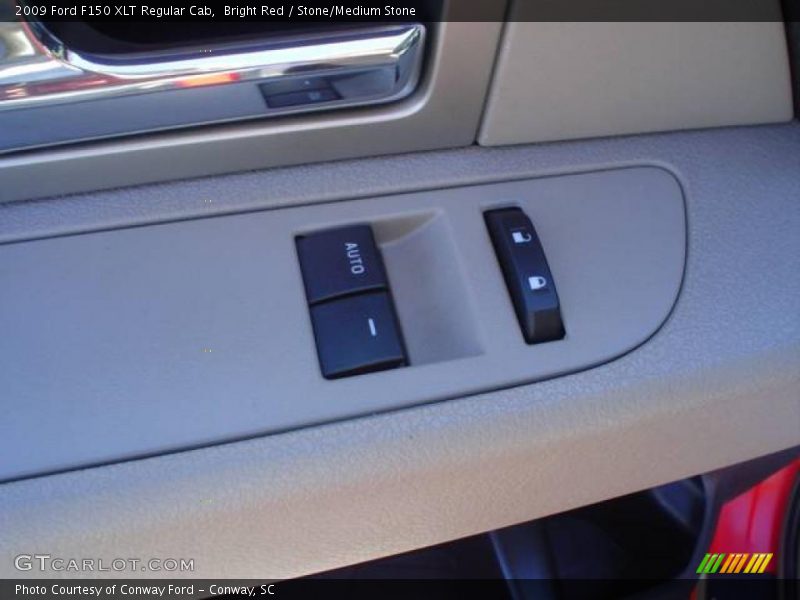 Bright Red / Stone/Medium Stone 2009 Ford F150 XLT Regular Cab