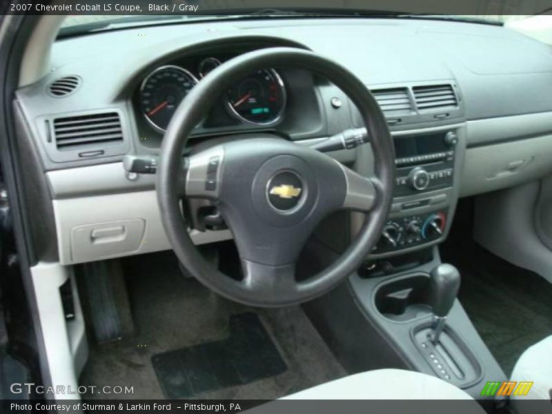 Black / Gray 2007 Chevrolet Cobalt LS Coupe