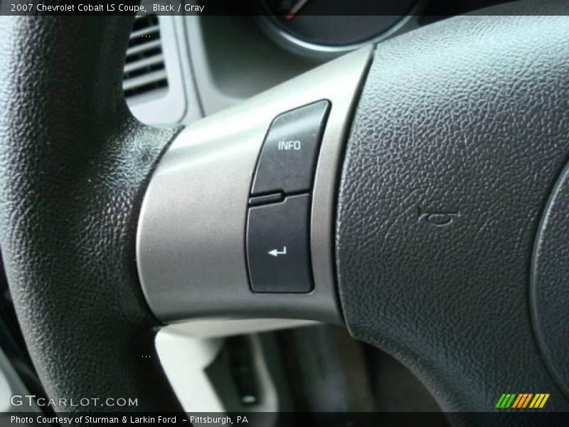 Black / Gray 2007 Chevrolet Cobalt LS Coupe