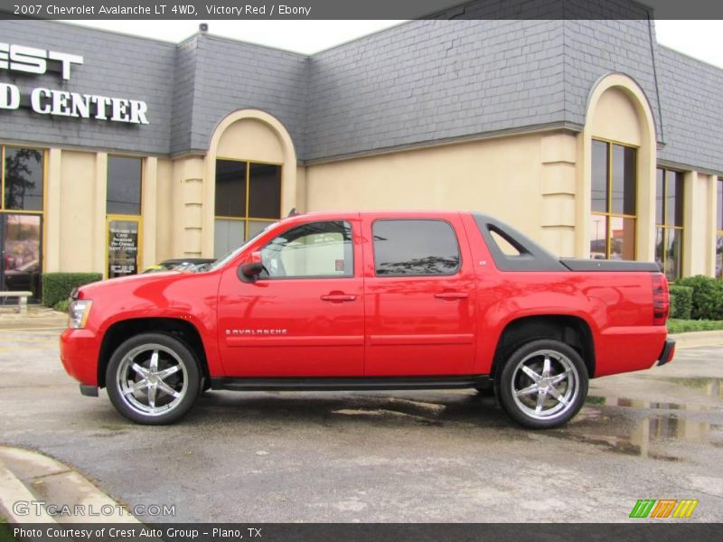 Victory Red / Ebony 2007 Chevrolet Avalanche LT 4WD