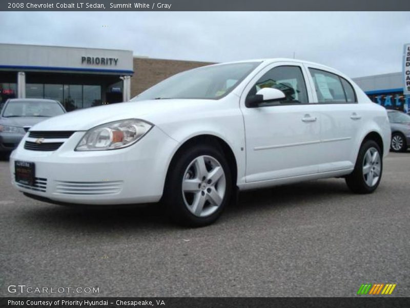 Summit White / Gray 2008 Chevrolet Cobalt LT Sedan