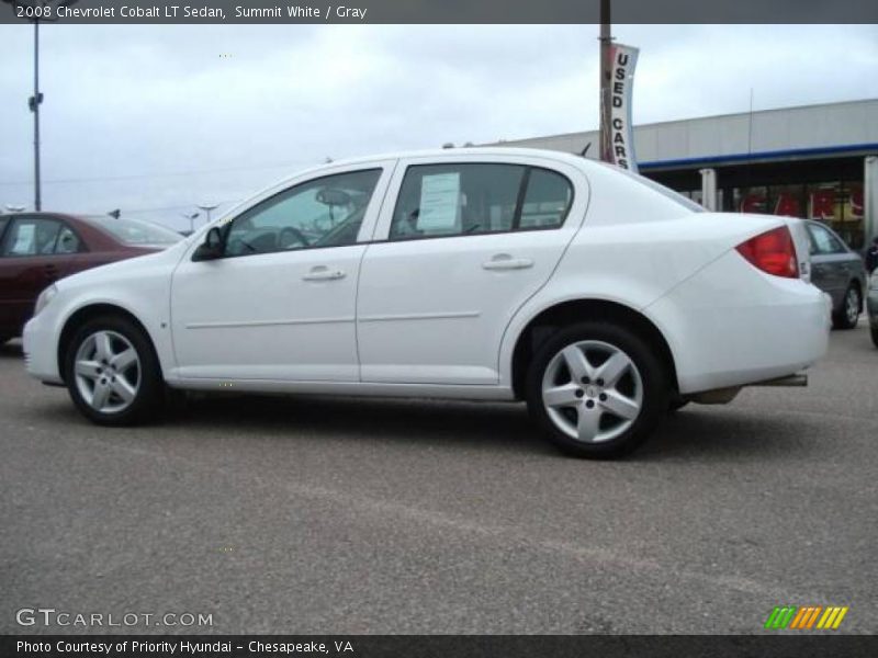 Summit White / Gray 2008 Chevrolet Cobalt LT Sedan