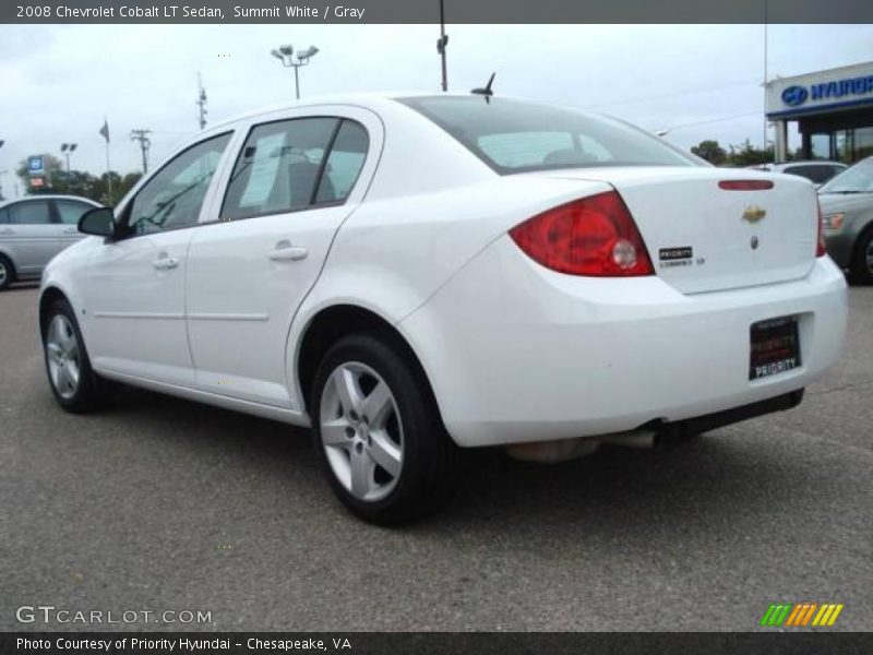 Summit White / Gray 2008 Chevrolet Cobalt LT Sedan