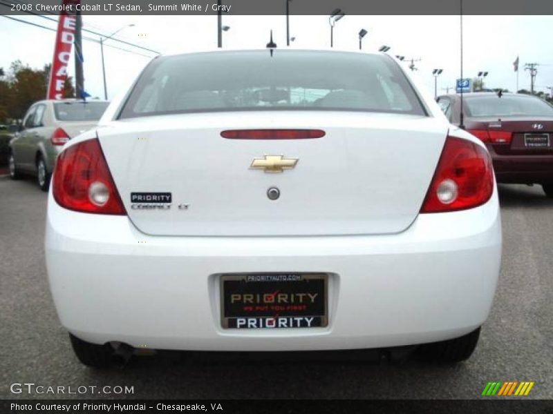 Summit White / Gray 2008 Chevrolet Cobalt LT Sedan