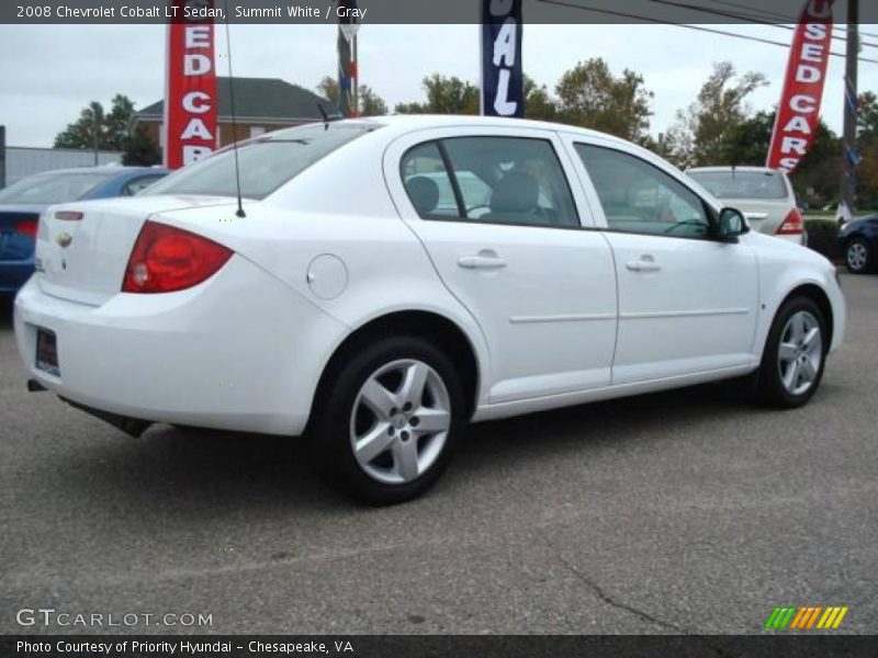 Summit White / Gray 2008 Chevrolet Cobalt LT Sedan