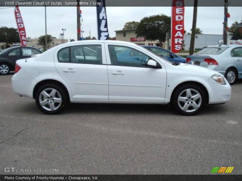Summit White / Gray 2008 Chevrolet Cobalt LT Sedan