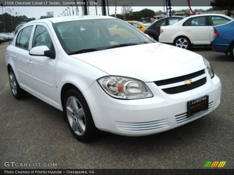 Summit White / Gray 2008 Chevrolet Cobalt LT Sedan