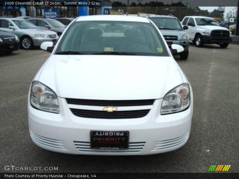 Summit White / Gray 2008 Chevrolet Cobalt LT Sedan
