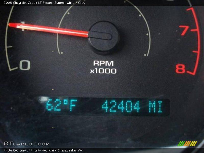 Summit White / Gray 2008 Chevrolet Cobalt LT Sedan