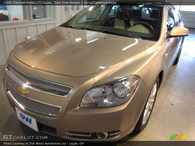 Dark Gray Metallic / Cocoa/Cashmere Beige 2008 Chevrolet Malibu LTZ Sedan