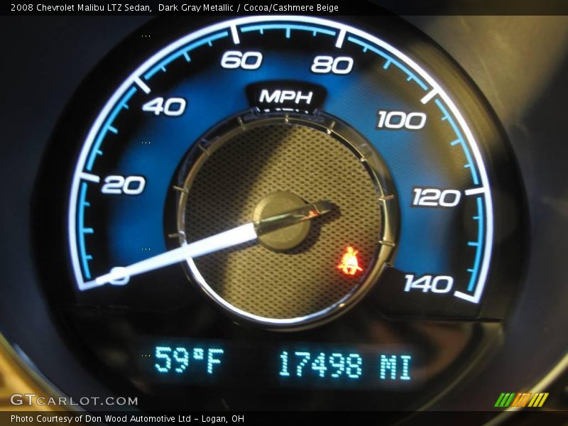 Dark Gray Metallic / Cocoa/Cashmere Beige 2008 Chevrolet Malibu LTZ Sedan
