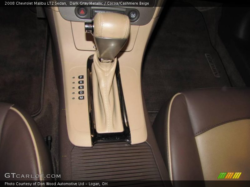 Dark Gray Metallic / Cocoa/Cashmere Beige 2008 Chevrolet Malibu LTZ Sedan