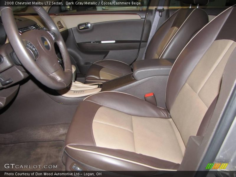 Dark Gray Metallic / Cocoa/Cashmere Beige 2008 Chevrolet Malibu LTZ Sedan